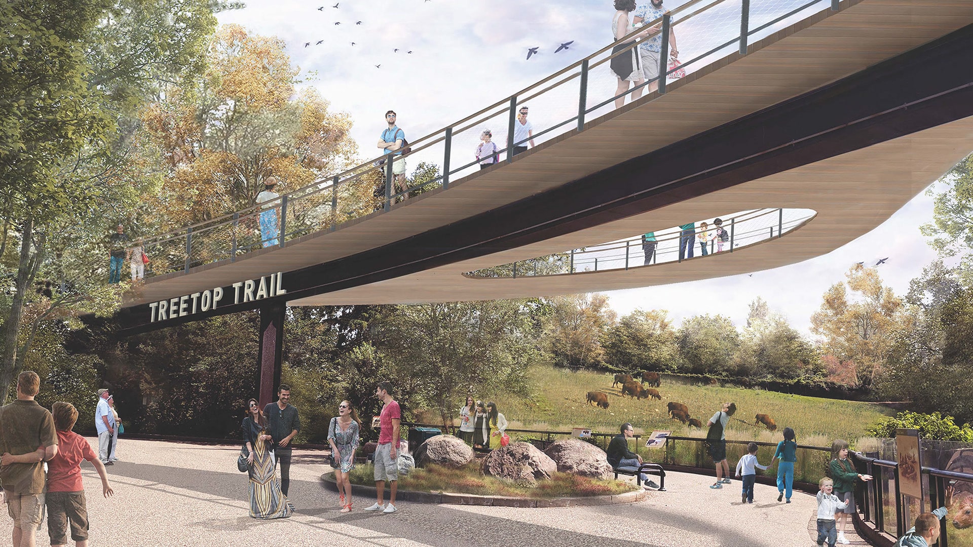 PCL Breaks Ground on Tree Top Trail at Minneapolis Zoo